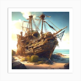 Pirate Ship 1 Art Print