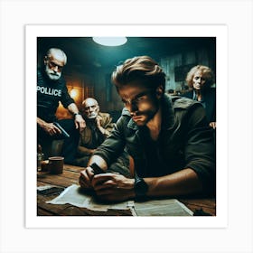 Gangsters In A Bar Art Print