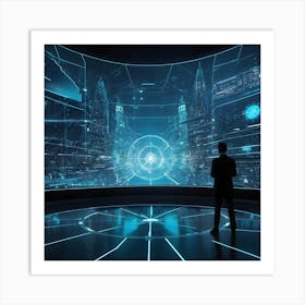 Futuristic City 12 Art Print