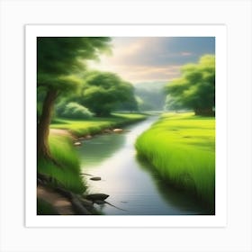 River In The Grass 14 Art Print