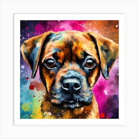 Boxer Dog Painting 1 Art Print