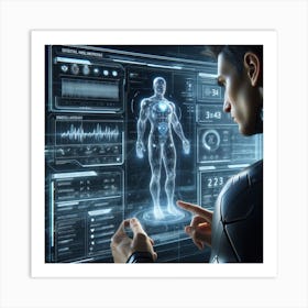 Futuristic Man 93 Art Print