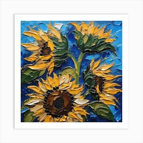 Sunflowers 4 -Ai Art Print