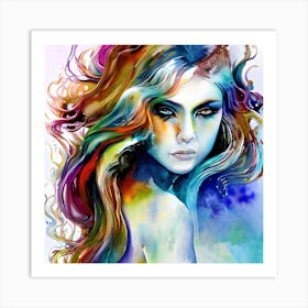 Painted Beauty Art Print