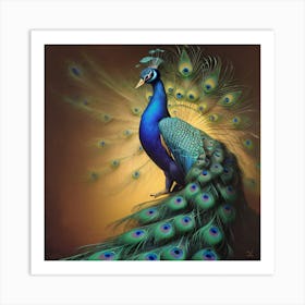 Peacock Art Print