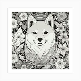 Shiba Inu 32 Art Print