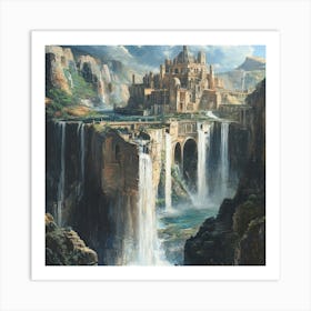 Castle In The Mountains Art Art Print