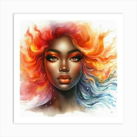 Beautiful African Woman Art Print