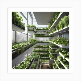 Urban Farming In The Sky Art Print