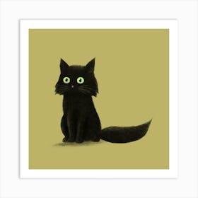 Sitting Cat Option Art Print