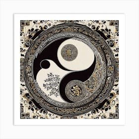 Yin Yang 25 Art Print