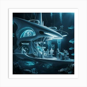 Underwater City 1 Art Print