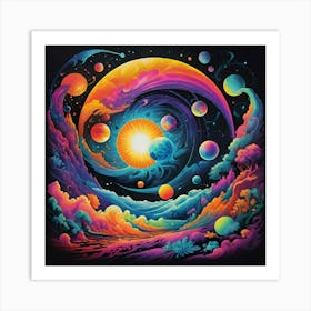 Psychedelic Painting Art Print