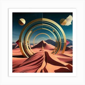 Abstract Desert Landscape Art Print