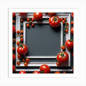 Frame With Tomatoes Art Print