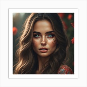 Portrait Of A Woman Art Print