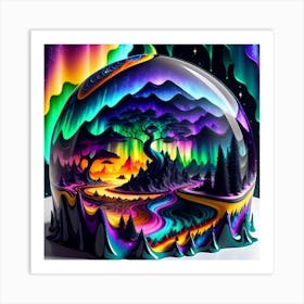 Cosmic Glass Biosphere Art Print