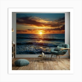 Default Trending The Beauty Of An Ocean Sunset Wall Art 0 Art Print