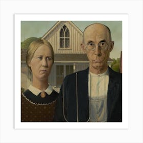 Old Couple Art Print