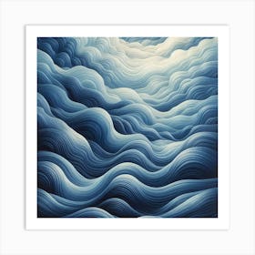 Ocean Waves Art Print