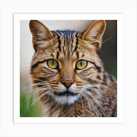 Cat Stares At The Camera Art Print