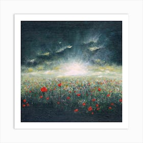 Poppy field Art Print