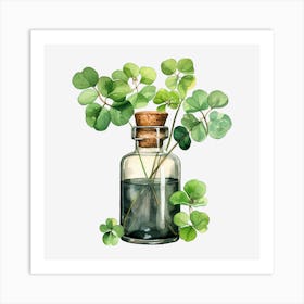 Shamrock In A Bottle 3 Art Print