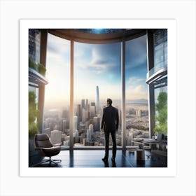 Futuristic Cityscape 214 Art Print