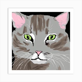 Cat Portrait #2 Art Print