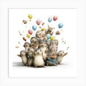 Hamsters Art Print