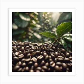 Coffee Beans In The Forest 7 Art Print