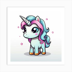 Cute Unicorn 443 Art Print