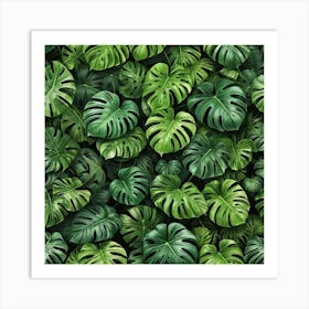 Monstera Leaves 4 Art Print