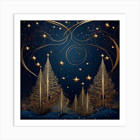 Elegant Christmas Design Series008 Art Print