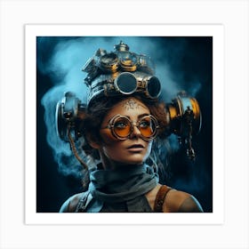 Steampunk Woman 4 Art Print