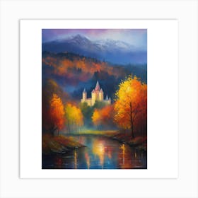 Castle By The River Art Print