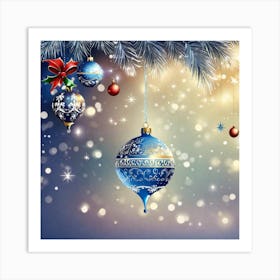 Christmas Ornaments 24 Art Print