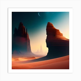 Desert Landscape Art Print