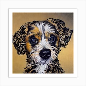 Puppy Portrait Art Print