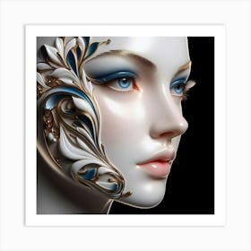 Face Of A Woman Art Print