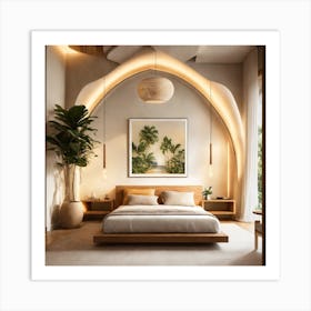 Arched Bedroom Art Print