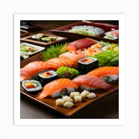 Sushi And Sashimi Art Print