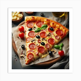Pizza50 Art Print
