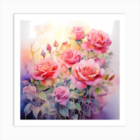 Vivid Petal Palette Art Print