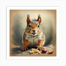 Squirrel 8 Art Print