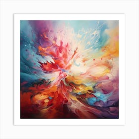 Canvas Kaleidoscope: Oil Painting Extravaganza Art Print