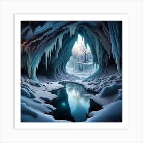 Ice Cave 1 Art Print