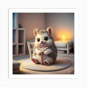 Cute Little Hedgehog Art Print