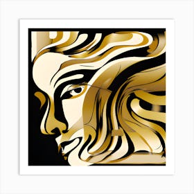 Golden Art Print