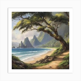 Hawaiian Landscape 4 Art Print